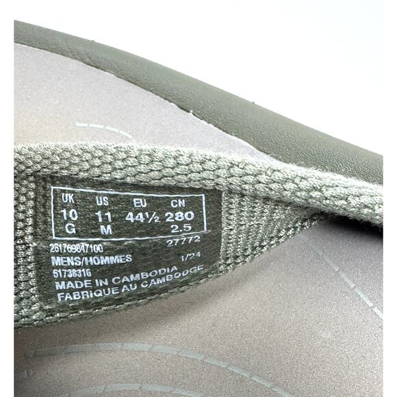 Clarks Men's Wesley Belt Flip-Flop, Olive Textile, Size 11 - Picture 7 of 7